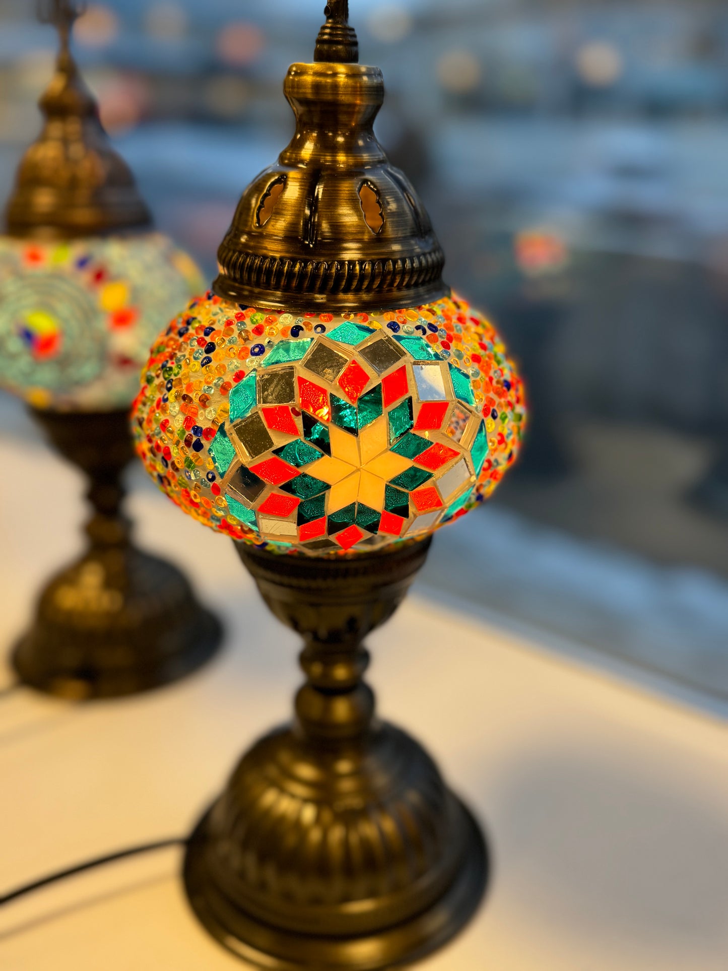 Tyrkneskur mósaík lampi