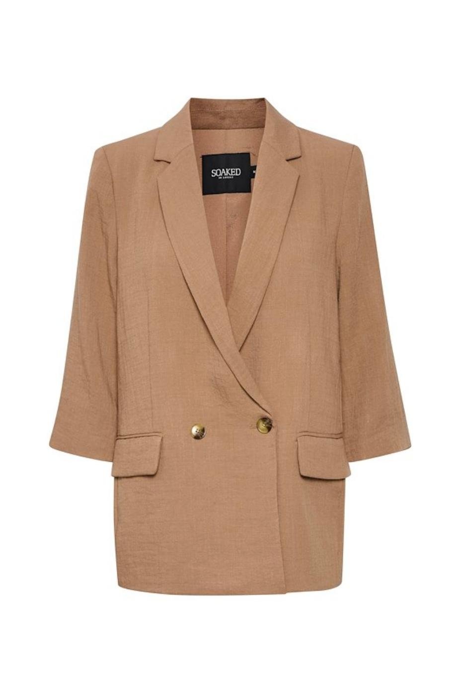Brúnn Blazer Soaked