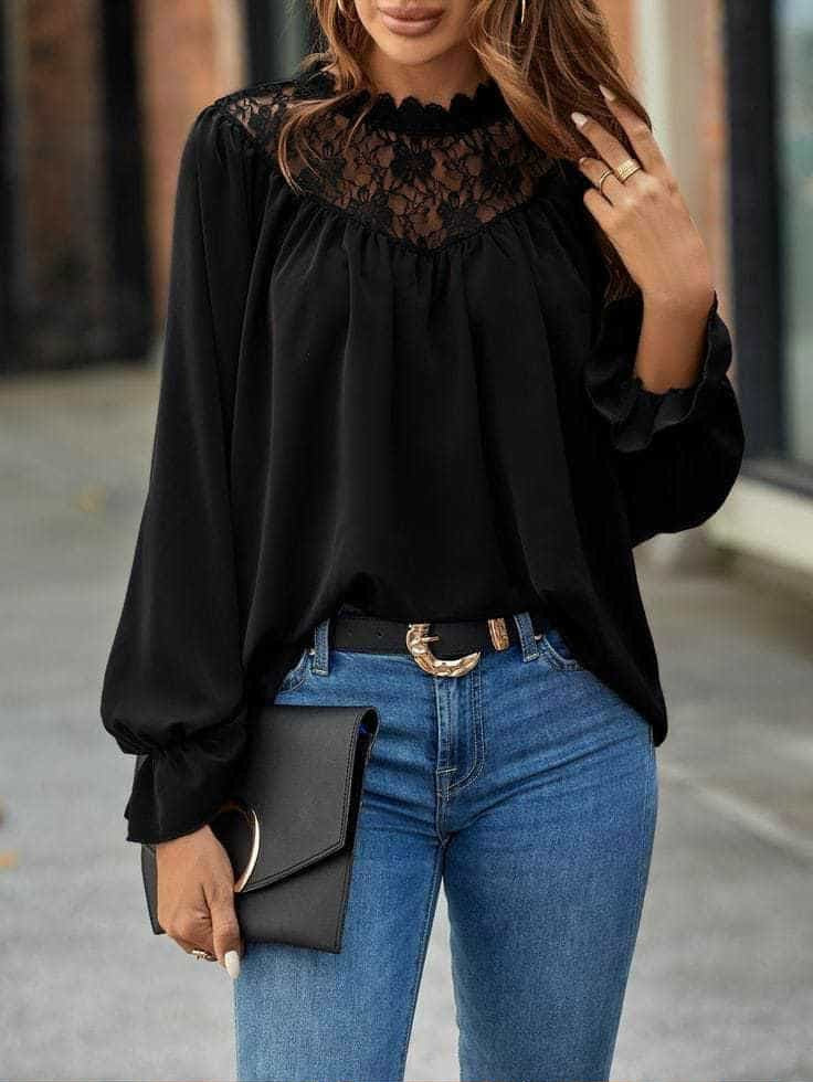 Langermablúndu skyrta